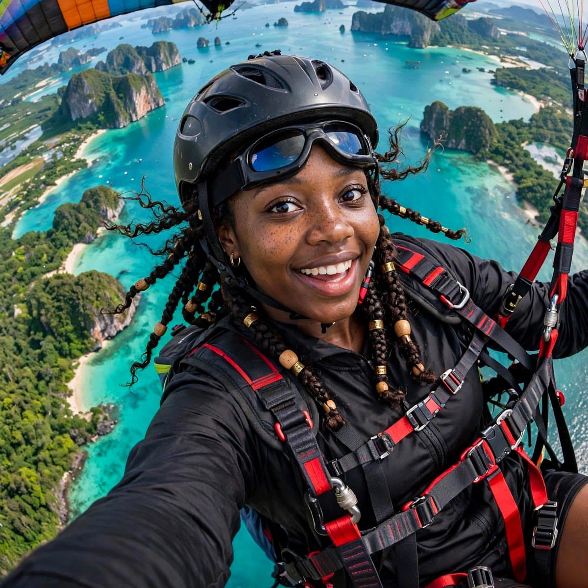 Paraplanda selfi