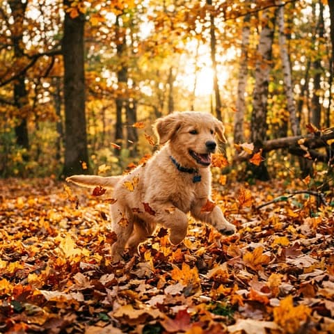 Kuzgi golden retriver kuchukchasi