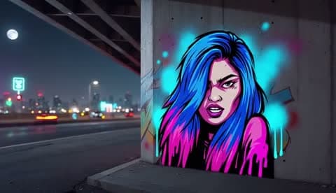 Graffiti jonlanib rep oʻqiydi