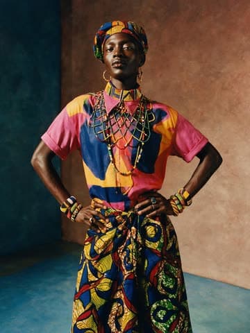 Gʻarbiy Afrika matolari bilan moda surati